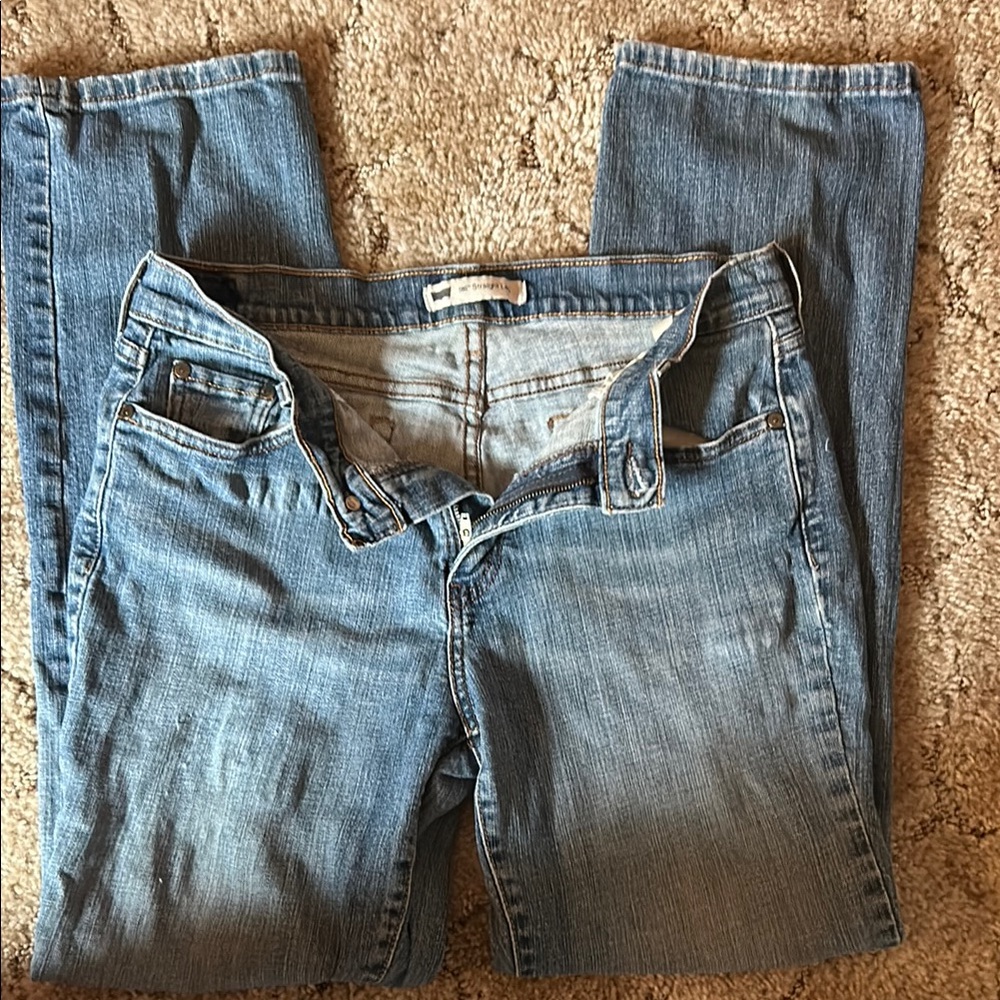 Levi's Blue Straight Leg Jeans Classic Denim